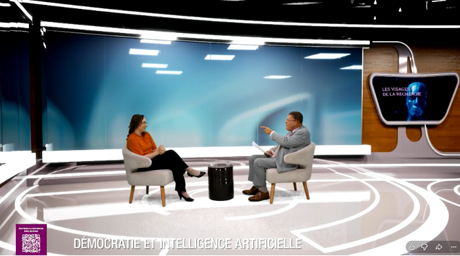 Plateau de l'émission Les Visages de la recherche sur LN24